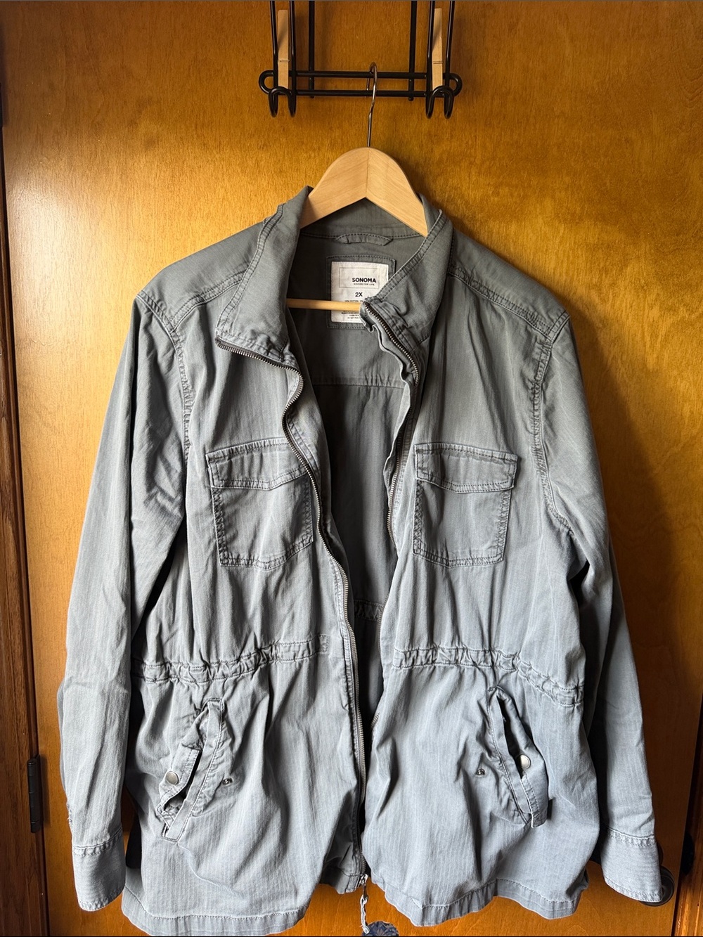 Sonoma womens gray Utility Jacket